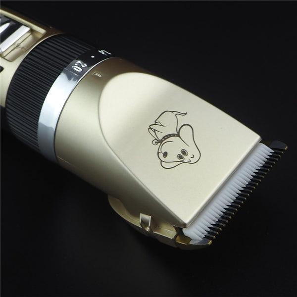 Professional Electric Pet Dog Hair Trimmer Rechargeable Animal Grooming Clippers Cat Shaver Haitcut Machine 110-240V AC