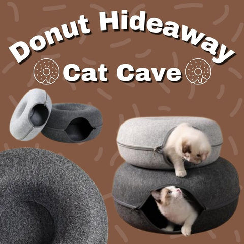 Donut Peekaboo Cat Cave