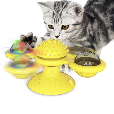 Interactive Scratching Windmill Toy