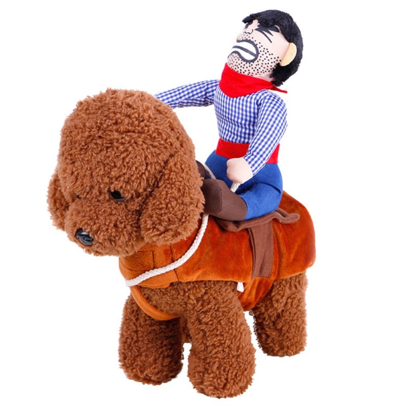Novelty Cowboy Rider Dog Costume