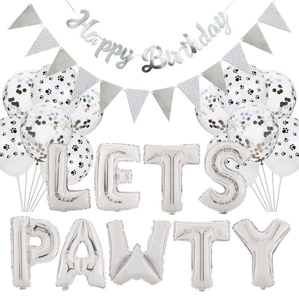 Pet Birthday Party Theme Aluminum Foil Balloon