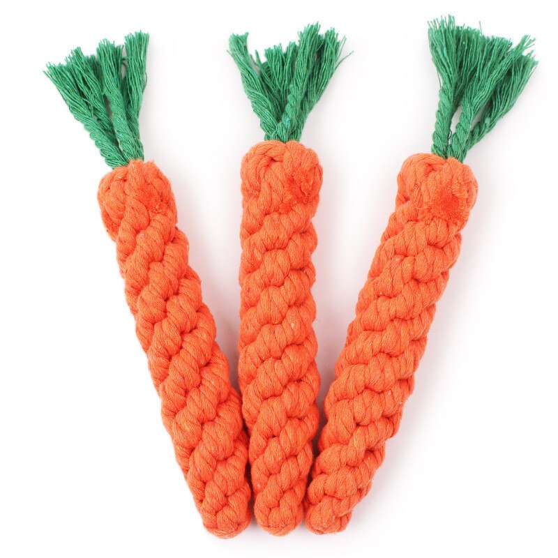 Pet Carrot Shape Rope Puppy Chew Toys