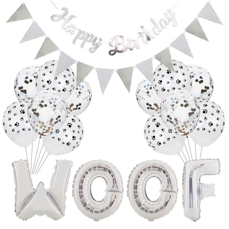 Pet Birthday Party Theme Aluminum Foil Balloon