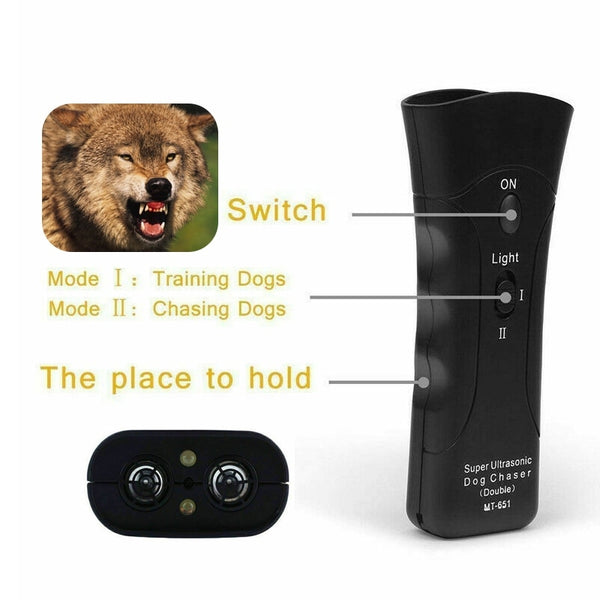 Ultrasonic Dog Repeller Control Trainer Device