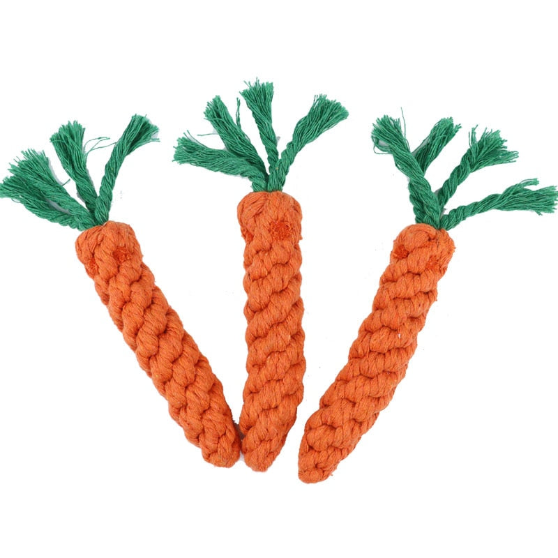 Pet Carrot Shape Rope Puppy Chew Toys