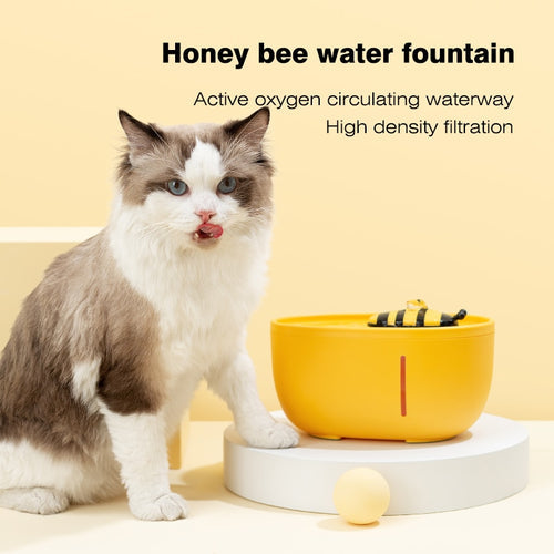 Honey Bee Cat Water Dispenser